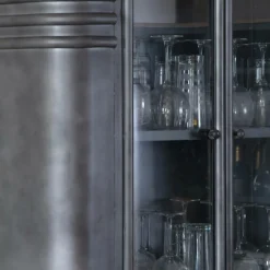 Buffet|Vaisselier<Made in Meubles Buffet vitrine en métal Locker