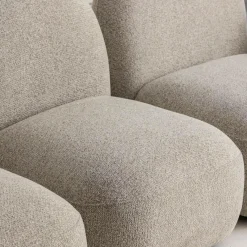 Canapé<Made in Meubles Canapé 3 modules en tissu bouclette gris Calya