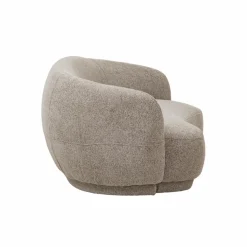 Canapé<Made in Meubles Canapé en tissu bouclette gris 3 places Maddy