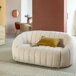 Canapé<Made in Meubles Canapé en tissu écru Axel