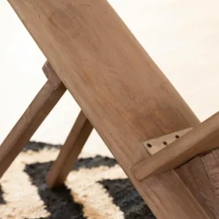 Chaise<Made in Meubles Chaise allongée en bois de manguier Jordana