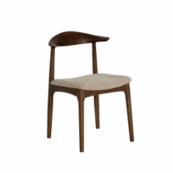 Chaise<Made in Meubles Chaise bois hêtre foncé Aline (lot de 2)