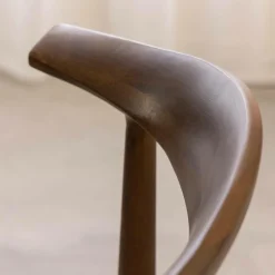 Chaise<Made in Meubles Chaise bois hêtre foncé Aline (lot de 2)