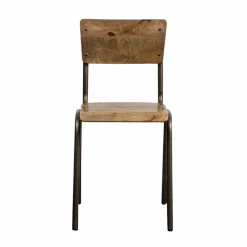 Chaise<Made in Meubles Chaise d'écolier en bois de manguier Marcus (lot de 2)