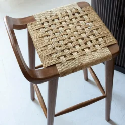 Tabouret De Bar<Made in Meubles Chaise de bar en bois de manguier Suzanna