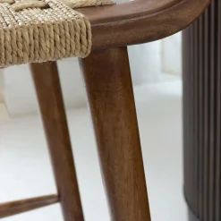 Tabouret De Bar<Made in Meubles Chaise de bar en bois de manguier Suzanna