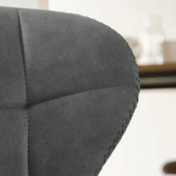 Chaise|Tabouret De Bar<Made in Meubles Chaise de bar vintage noire pied central réglable Isis (lot de 2)