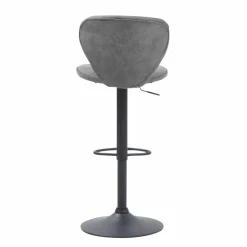 Chaise|Tabouret De Bar<Made in Meubles Chaise de bar vintage noire pied central réglable Isis (lot de 2)