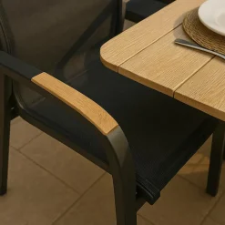 Chaise De Jardin<Made in Meubles Chaise de jardin en aluminium gris foncé Ayden (lot de 2)