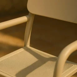 Chaise De Jardin<Made in Meubles Chaise de jardin en aluminium taupe Kaïa (lot de 2)