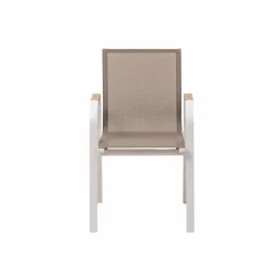 Chaise De Jardin<Made in Meubles Chaise de jardin taupe en aluminium Ayden (lot de 2)