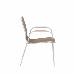 Chaise De Jardin<Made in Meubles Chaise de jardin taupe en aluminium Ayden (lot de 2)