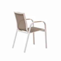 Chaise De Jardin<Made in Meubles Chaise de jardin taupe en aluminium Ayden (lot de 2)