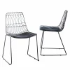 Chaise<Made in Meubles Chaise design en métal noir (lot de 2)