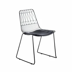 Chaise<Made in Meubles Chaise design en métal noir (lot de 2)