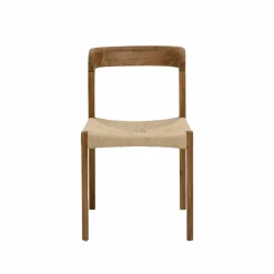 Chaise<Made in Meubles Chaise en bois de chêne et en corde Auren (lot de 2)