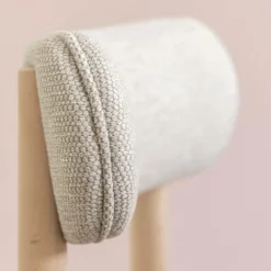 Chaise<Made in Meubles Chaise en bois de hêtre clair et tissu Aline (lot de 2)