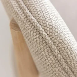 Chaise<Made in Meubles Chaise en bois de hêtre clair et tissu Aline (lot de 2)