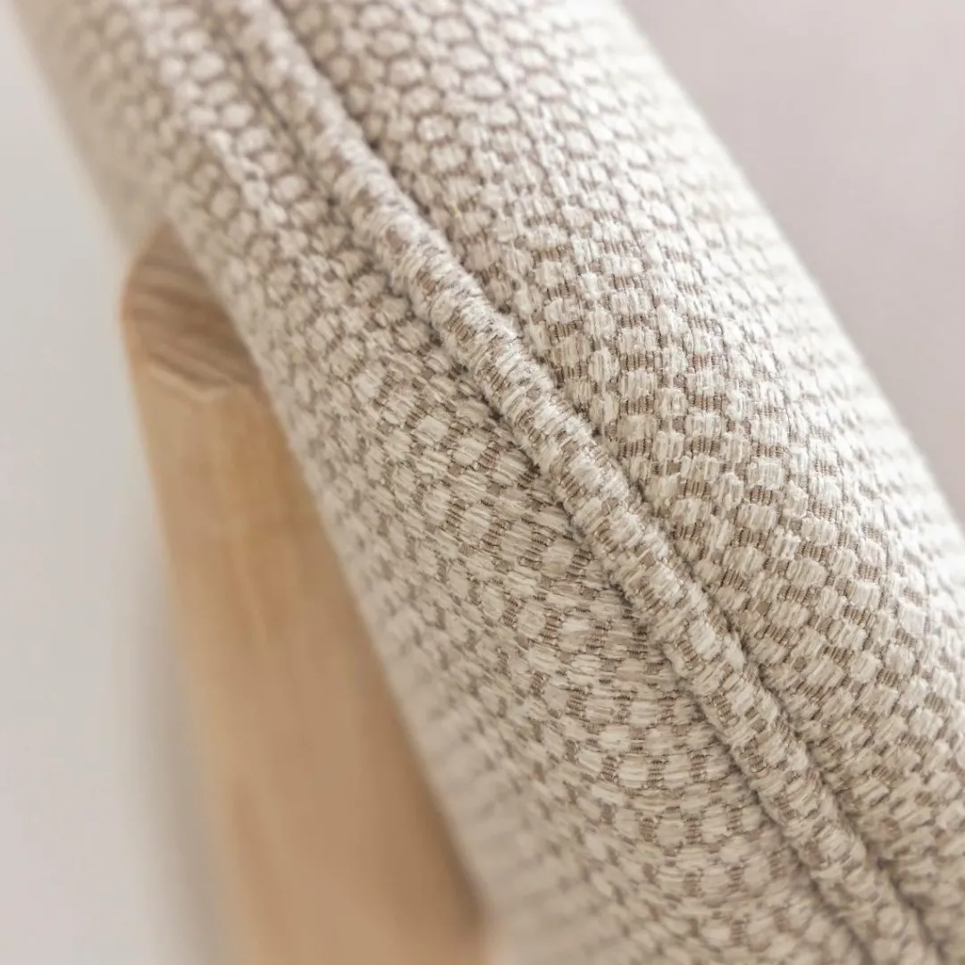 Chaise<Made in Meubles Chaise en bois de hêtre clair et tissu Aline (lot de 2)