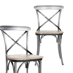 Chaise<Made in Meubles Chaise en bois de manguier Wood (lot de 2)