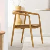 Chaise<Made in Meubles Chaise en bois de teck June (lot de 2)