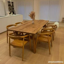 Chaise<Made in Meubles Chaise en bois de teck June (lot de 2)