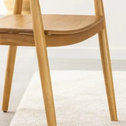 Chaise<Made in Meubles Chaise en bois de teck June (lot de 2)