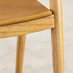 Chaise<Made in Meubles Chaise en bois de teck June (lot de 2)