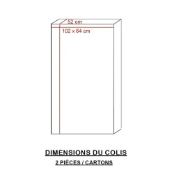 Chaise<Made in Meubles Chaise en cuir marron foncé Pharell (lot de 2)