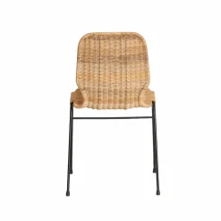 Chaise<Made in Meubles Chaise en métal et rotin Minal (lot de 2)