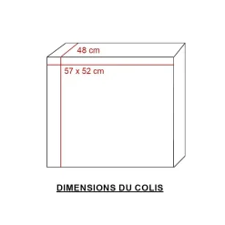 Chaise<Made in Meubles Chaise en polyester noir Nino (lot de 2)