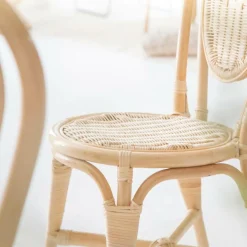 Chaise<Made in Meubles Chaise en rotin bistrot Nohan (lot de 2)