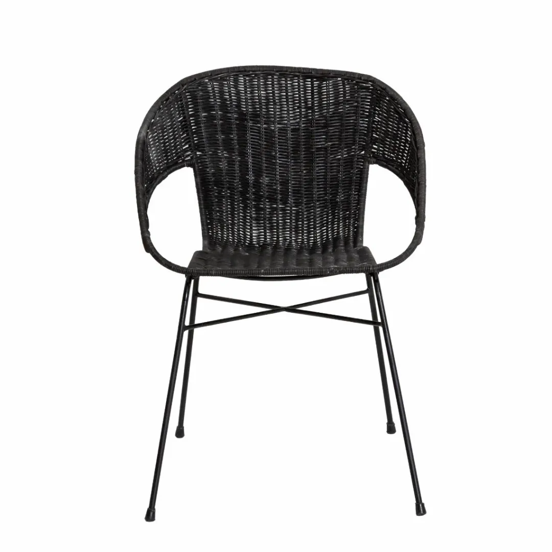 Chaise<Made in Meubles Chaise en rotin et en métal Aurélien