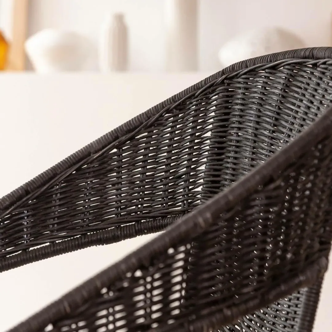 Chaise<Made in Meubles Chaise en rotin et en métal Aurélien