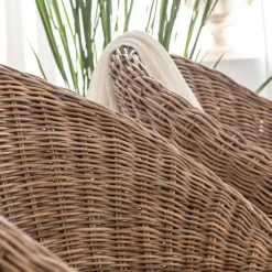 Chaise<Made in Meubles Chaise en rotin et métal Amael (lot de 2)