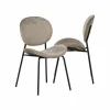 Chaise<Made in Meubles Chaise en velours marron glacé Sohane (lot de 2)