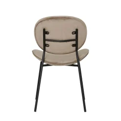 Chaise<Made in Meubles Chaise en velours marron glacé Sohane (lot de 2)