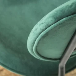 Chaise<Made in Meubles Chaise en velours vert émeraude Sohane (lot de 2)