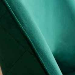 Chaise<Made in Meubles Chaise en velours vert Rumba (lot de 2)