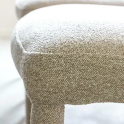 Chaise<Made in Meubles Chaise intégralement en tissu écru Doris (lot de 2)