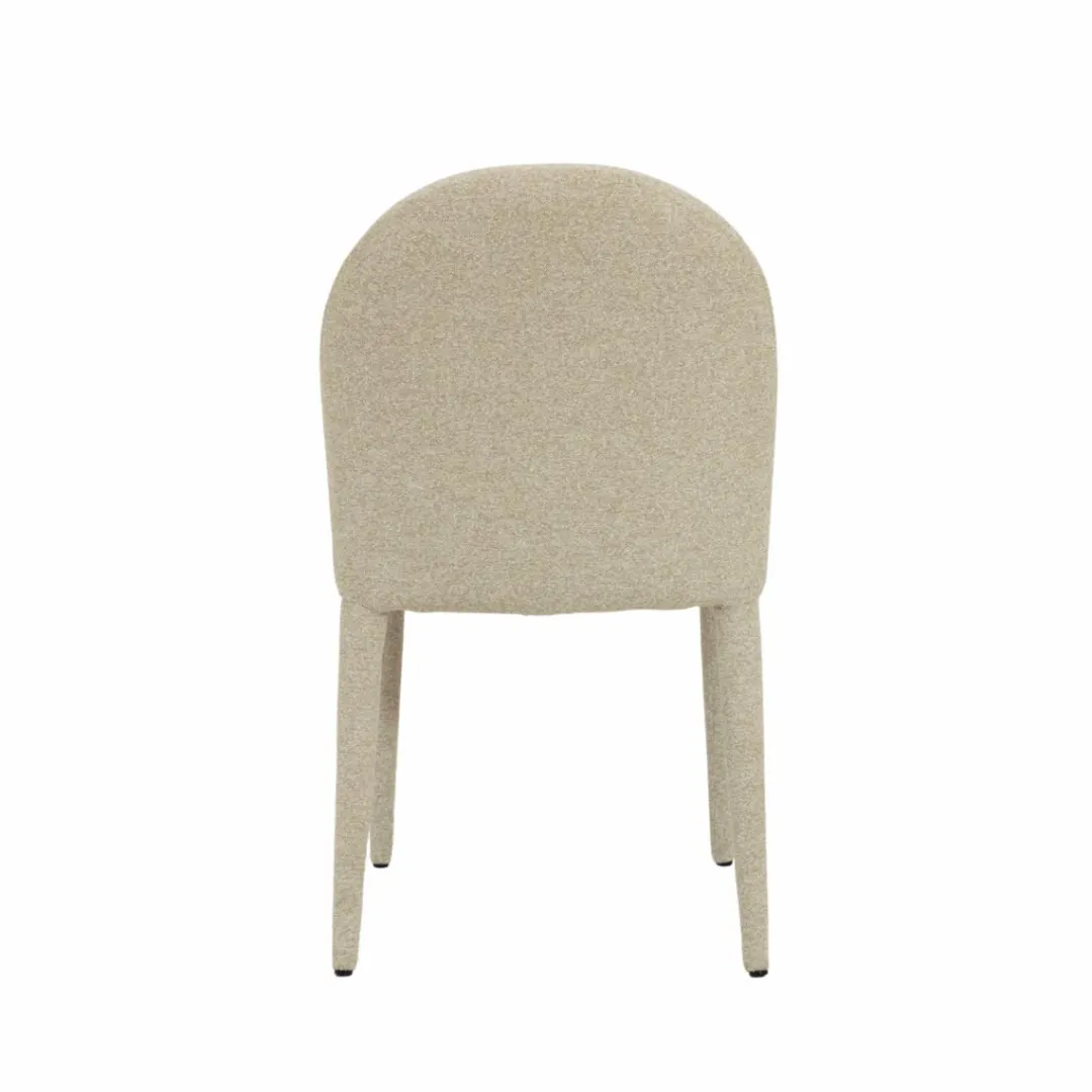 Chaise<Made in Meubles Chaise intégralement en tissu écru Doris (lot de 2)