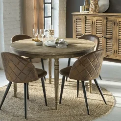 Chaise<Made in Meubles Chaise marron chocolat Jasmine (lot de 2)