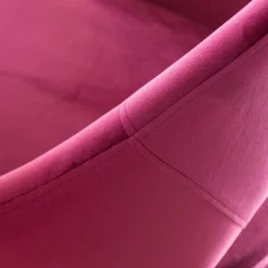 Chaise<Made in Meubles Chaise style fauteuil en velours rose framboise Elouan (lot de 2)