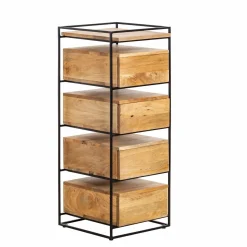 Chiffonnier<Made in Meubles Chiffonnier en bois de manguier et métal Haïcé