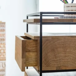 Chiffonnier<Made in Meubles Chiffonnier en bois de manguier et métal Haïcé