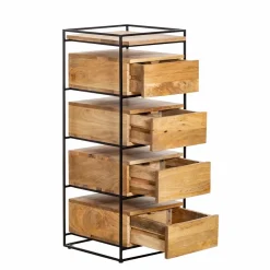 Chiffonnier<Made in Meubles Chiffonnier en bois de manguier et métal Haïcé