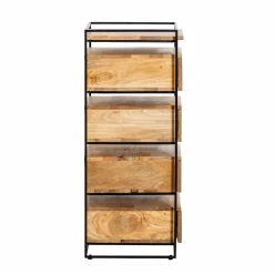 Chiffonnier<Made in Meubles Chiffonnier en bois de manguier et métal Haïcé