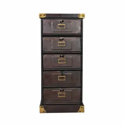Chiffonnier<Made in Meubles Chiffonnier en métal 5 tiroirs Eugénie