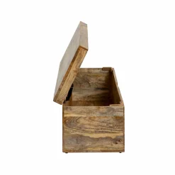 Banc|Meuble De Rangement<Made in Meubles Coffre banc en bois de manguier clair Babeth