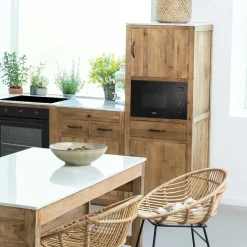 Meuble Bas<Made in Meubles Colonne de cuisine pour micro-ondes Epure